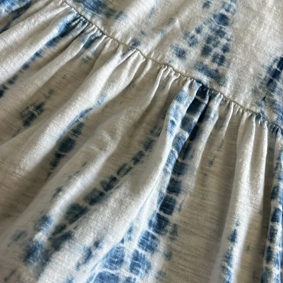 Girls 7/8 bundle tie dye dress•denim vest•grey top - Picture 7 of 7